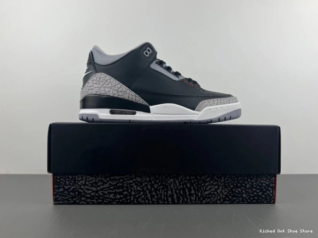 Kicked Out Shoe Store 3 Black Air Cement Jordan DN3707-010 0702